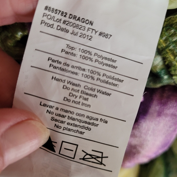 Rubies Infant Dragon Costume size 6-12 Months - Picture 4 of 4